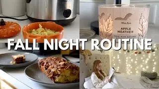 MY COZY AND PEACEFUL FALL NIGHT ROUTINE//silent vlog