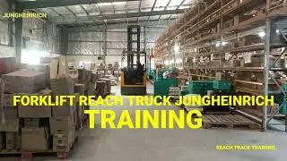 REACH TRUCK TRAINING #FORKLIFT TRUCK TEST #JUNGHEINRICH OPTION: #180/360 STEERING ETV C