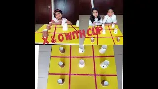 X&O with cup | Flip cup Tic Tac Toe