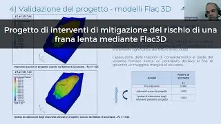 Webinar | Progetto di interventi di mitigazione del rischio di una frana lenta con Flac3D
