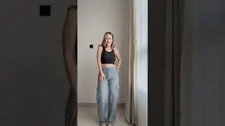 Брюки с высокой талией #образдня #женскаяодежда #идеинарядов