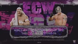 Sabu vs Rey Mysterio World Heavyweight Title Match ECW one night stand 2006.. Extreme Rules Match