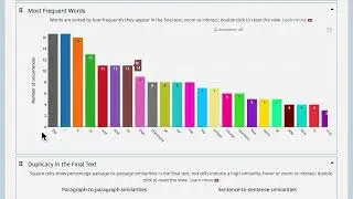 Most Frequent Words Chart in a Process Visualization Report