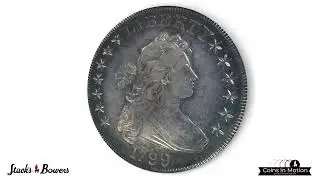 Nearly Mint State 1799 Draped Bust Silver Dollar in About Uncirculated Condition for Sale in August