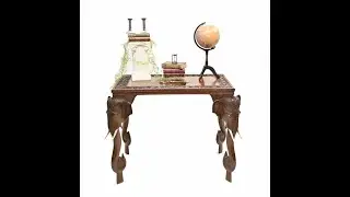 Indian Side Table Colonial Antiques Elephant Legs 1840