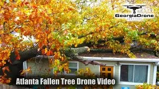Atlanta Home Storm Damage Drone Video in 4K