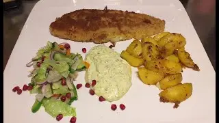 PANERAD FISK MED KALL SÅS/POHOVANA RIBA SA PREDIVNIM HLADNIM SOSOM
