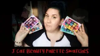 J-Cat Beauty Eyeshadow Palette Swatches.