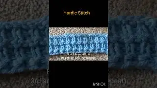 Hurdle Stitch | Knit Stitching with Hurdle | knitting |  knitting hurdle | Basic types knitting