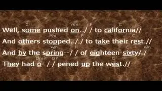 Sutter's Mill Dan Fogelberg karaoke(with guitar chords) by smanusak