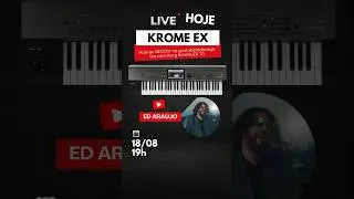 ⏰ Hoje, &agrave;s 19h! Vai rolar uma live exclusiva sobre o Korg Krome EX 🎶👉