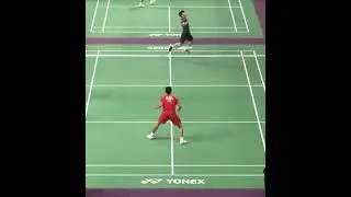 Great rally with lots of speed: Takano (Japan) vs Li Z H  (China) men's singles badminton rally