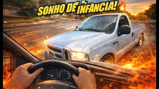 REALIZEI UM SONHO! Dirigi uma FORD F250 6 CILINDROS pela PRIMEIRA VEZ 😱🔥