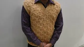 Knitting Gents Half Sweater Wool 480 Gram | Size XXL | PART 1