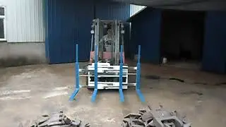 Single double pallet handler forklift