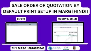 How to Sale Order & Quotation Print Setup in Marg ERP Software Step by Step in Hindi Buy 8076783949