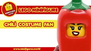 🌶️ LEGO minifigure: Chili Costume Fan (col387) 🌶️ [SERIES 22]