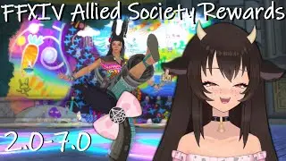 I Finished All the FFXIV Allied Society Quests from ARR to EW! Rewards Showcase: Mounts, Emotes, etc