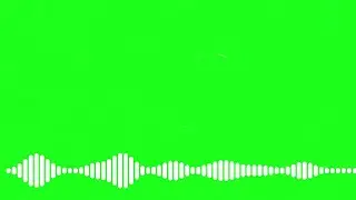Green screen audio spectrum HD 2018 | line Visualizer with mirror white Bars
