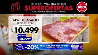 💥 #SuperOfertas en Disco 💥📅 Del viernes 17 al domingo 19 de octubre