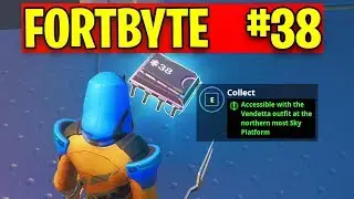 Fortnite Fortbyte #38 Accessible with the Vendetta outfit at the northern most Sky Platform LOCATION