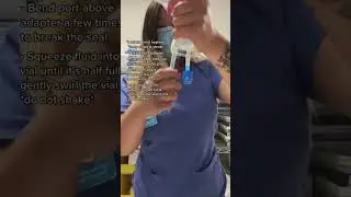How-to Mix an IV Bag with a Medication Vial 💉 (for nurses & nursing students)