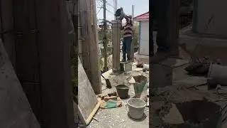 Building the Columns #shorts #realestate #construction #jamaica