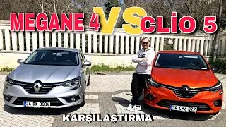 Çok Satan Clio 5 icon Vs Megane 4 Icon Benzerlikler, ebatlar B ve C Renault inceledik!
