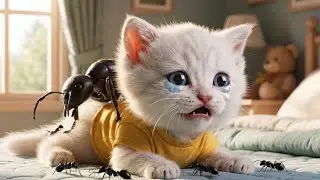 Kitten's Terrifying Turn Into an Insect After Tasting the Wrong Ice Cream! 🐱🍦😱 #ai #story #aicat
