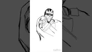 Crossbones Timelapse Drawing #marvel #mcoc #marvelmovies