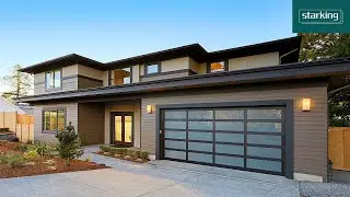 Full-View Automatic Glass Aluminum Sectional Garage Door