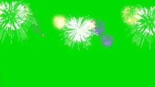 Celebration 🎉 fireworks Green screen Chroma key animation effect HD footage