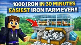 1000 Irons In 30 Minutes: MADE MOST EASIEST IRON FARM IN MINECRAFT SURVIVAL | PART 3