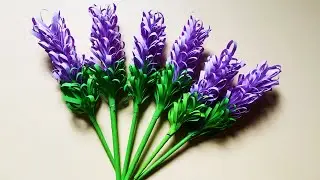 Bunga Lavender Dari Kertas Origami 