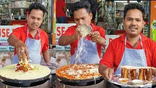 NEXT LEVEL! South Indian Food In Gurgaon | Jini Dosa, Pav Bhaji Dosa, Pasta Dosa