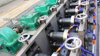 Slotted channel with two sizes rolling forming machine