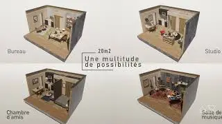 Vid&eacute;o Twenty AAW PopUp House Studio jardin
