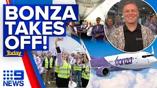 Australia&rsquo;s new low-cost airline Bonza takes off today with $49 flights | 9 News Australia