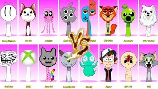 Incredibox Sprunki OC Phase 1 to Phase 4  Laughing Cat, Grumpy Cat, Nintendo Switch, Nick Wilde