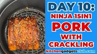 Ninja Foodi Pork With Crackling STEAM ROAST WITH THE PROBE (day 10 of 30 days)
