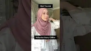 Heavy Chiffon Hijabs Tutorial 🤩🔥 #hijab #hijabehaya #hijabaccessories #like #modelhijaber #tutorial