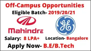 off campus placement for 2021 batch | off campus drive 2020