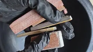 Cleaning slate items @clay-museumlove #viral #trending #asmr #slate #slatepencil