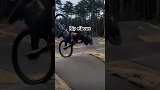 Rip elbows #bike #outdoors #mtb #mountainbike #fyp #crash #fail #jumps #pumptrack #hardtailmtb