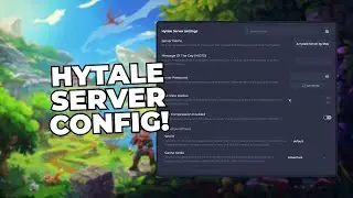 Как настроить параметры сервера Hytale
