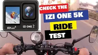 IZI One 5K ! Ride Test With TVS RONIN. Best Action Camera Under This Budget ???