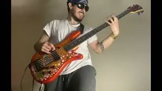 Rage Against The Machine - Bulls On Parade - 5 String Semi-Acoustic Bass Guitar Cover 
