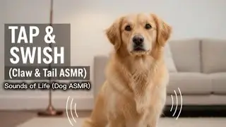 Golden Retriever ASMR 🐾 Quiet Claw Taps & Soft Tail Swishing on Rug - Sounds of Life