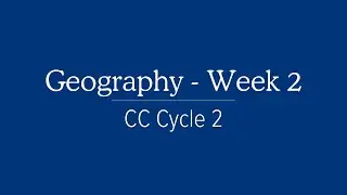 Cycle 2 Week 2 Geography Song for Classical Conversations