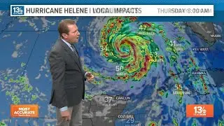 Tropics Update: Hurricane Helene strengthens into category 2 storm as it closes in on Florida
